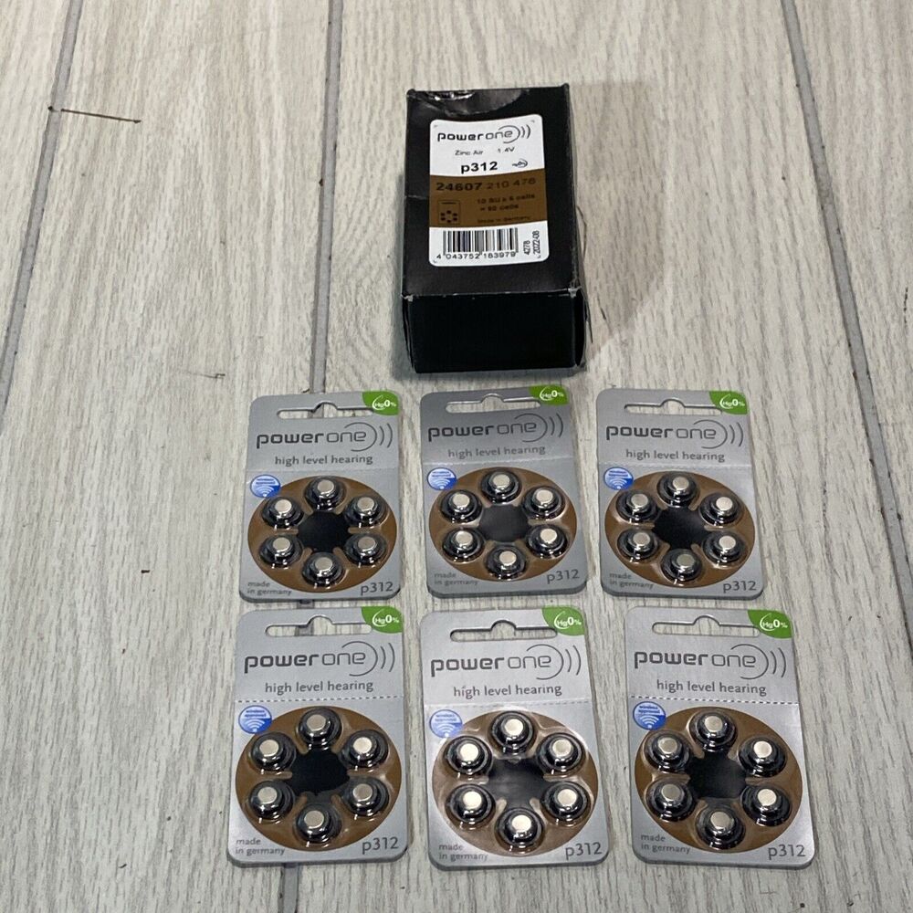 Power-One P312 312 Hearing Aid Battery - Pack of 36 08-2022